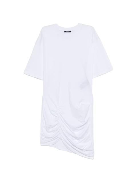 gathered-detail mini dress