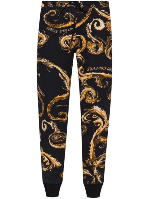 logo print track pants
