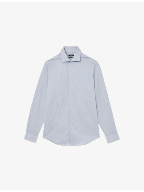 Remote Slim-Fit Cotton-Sateen Shirt