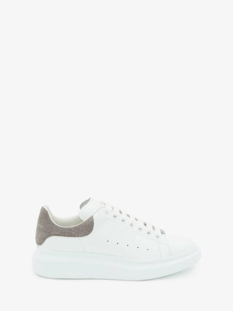 Oversized Sneaker in Lead/ivory