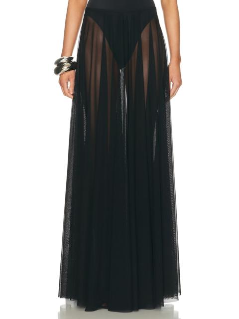 Flared To Floor Skirt