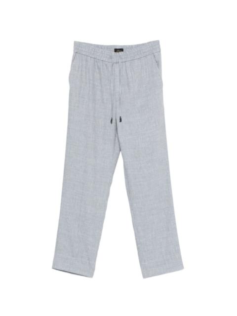 drawstring-fastening cropped trousers