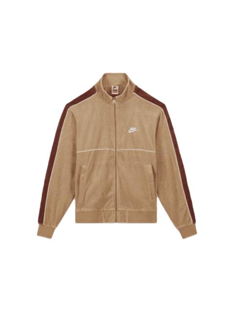 Supreme Nike Velour Track Jacket Tan