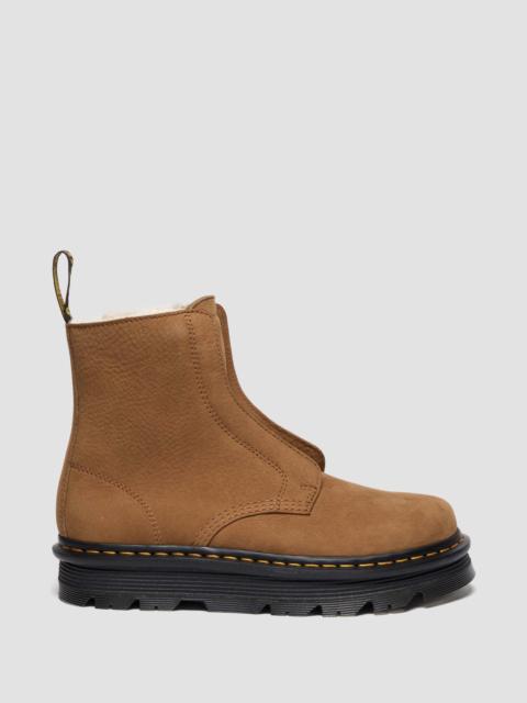 ZEBZAG LACELESS Warm Lined Slip On Nubuck Boots