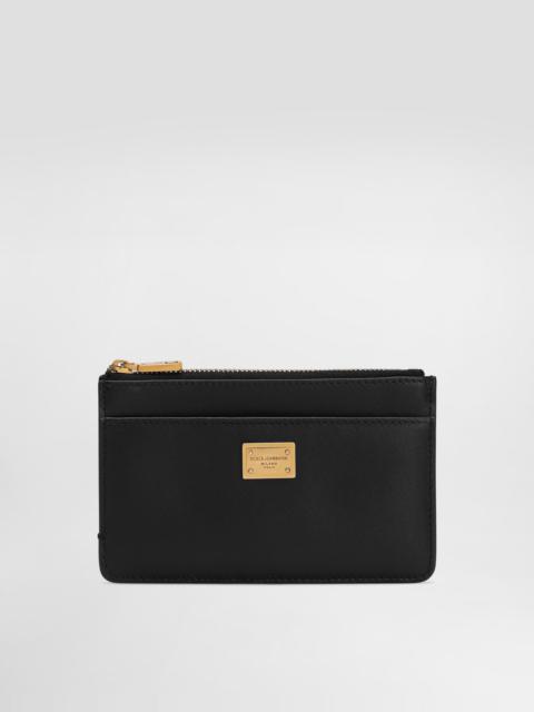 Plongé calfskin card holder