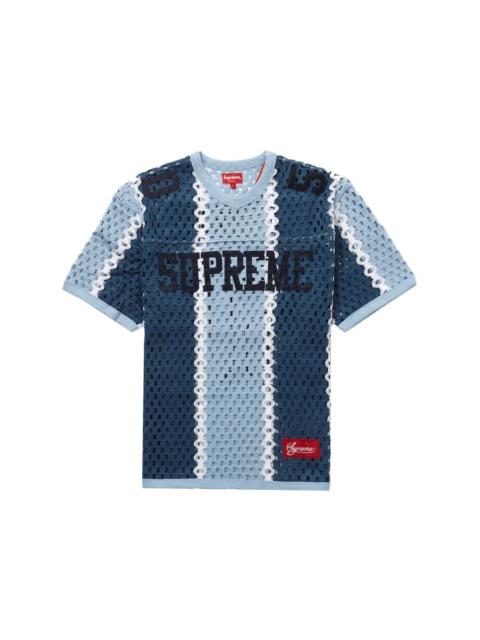 Supreme Crochet Football Jersey Slate
