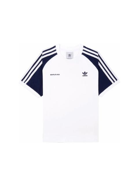 adidas x Sporty & Rich Two Tone Ringer Tee White/Navy