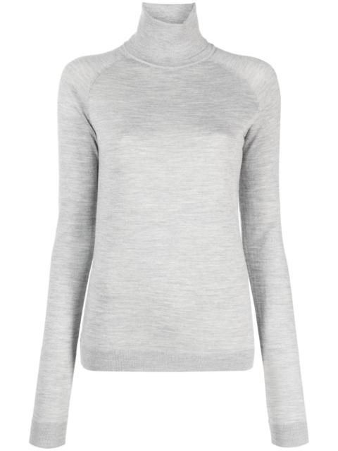 roll-neck fine-knit jumper