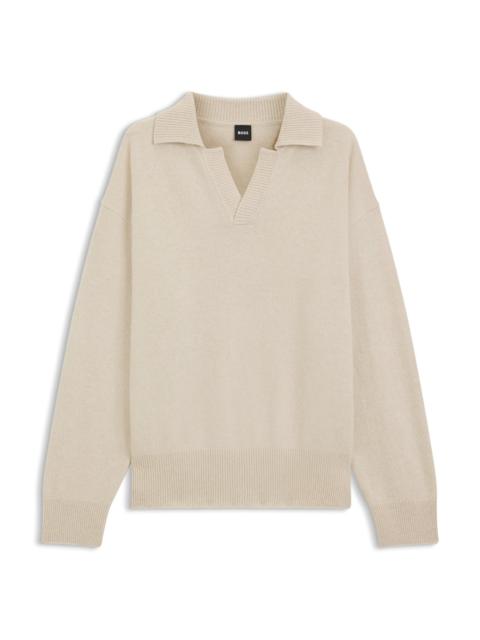 JOHNNY-COLLAR SWEATER IN VIRGIN WOOL
