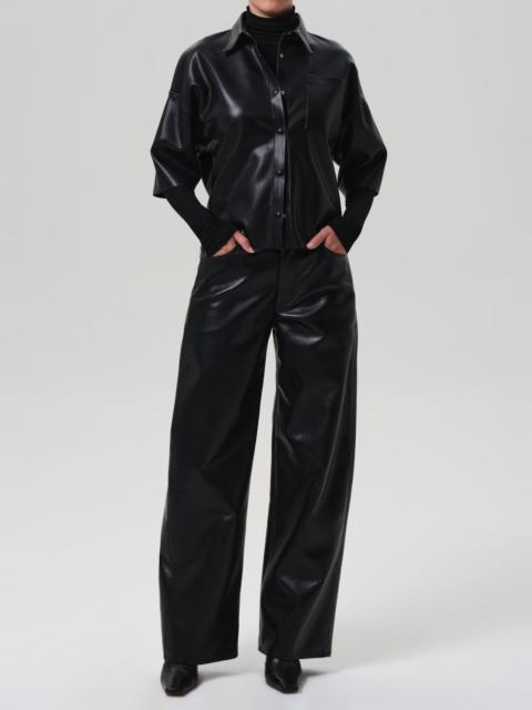 Frances Cropped Cape Button Up
In Black