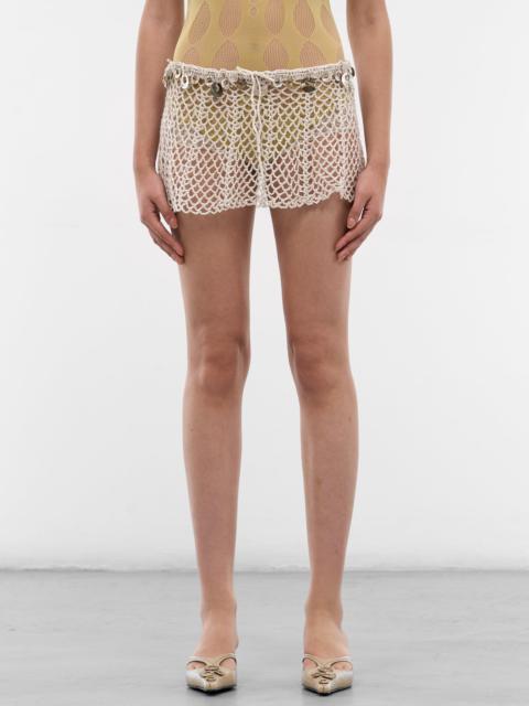 Vapor Hand-Crochet Shell Skirt