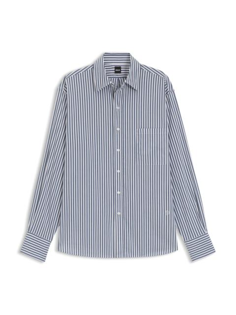 COTTON BLOUSE WITH VERTICAL STRIPES