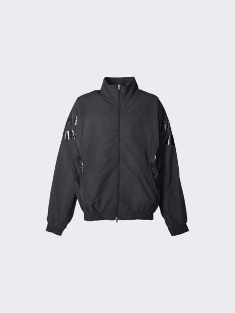 Taped Tracksuit Jacket Black And Black