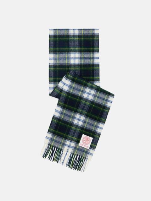 MADE-IN-ENGLAND DRESS GORDON TARTAN MERINO WOOL SCARF