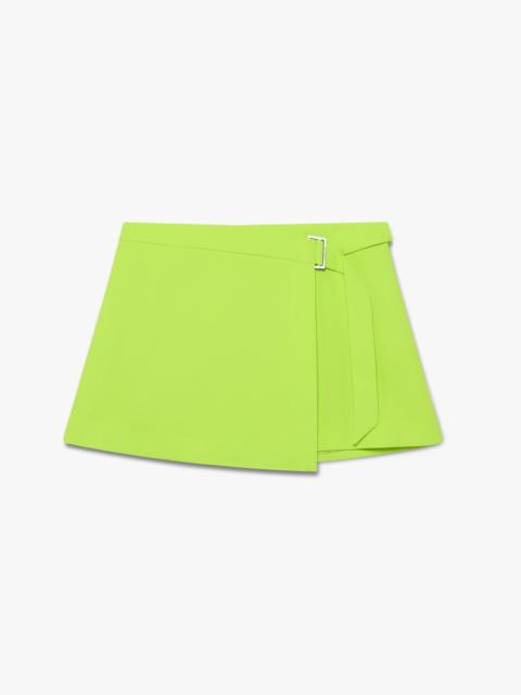 Green Crepe Mini Skirt | Casablanca Paris