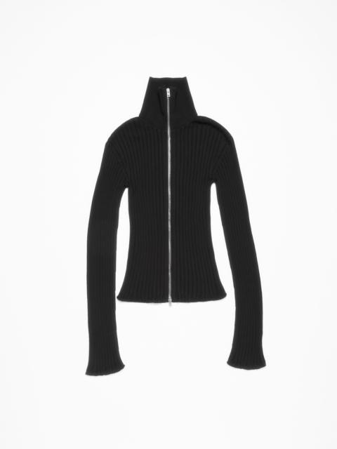 Zip up cardigan - Black