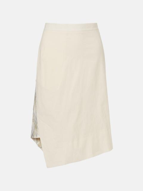 Infinity tartan cotton midi skirt