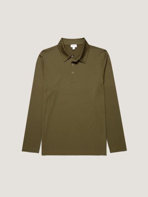 Long Sleeve Classic Jersey Polo Shirt