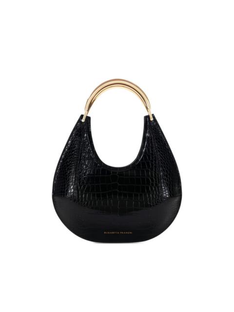 medium crocodile-embossed shoulder bag