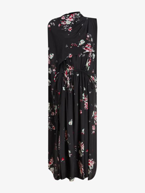 Ysabelle Dress in Printed Silk Viscose