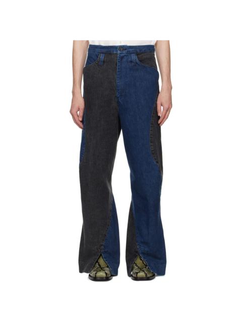 Black & Navy Dexter Jeans