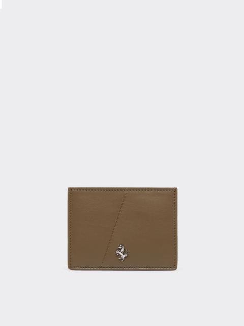 Smooth leather card holder