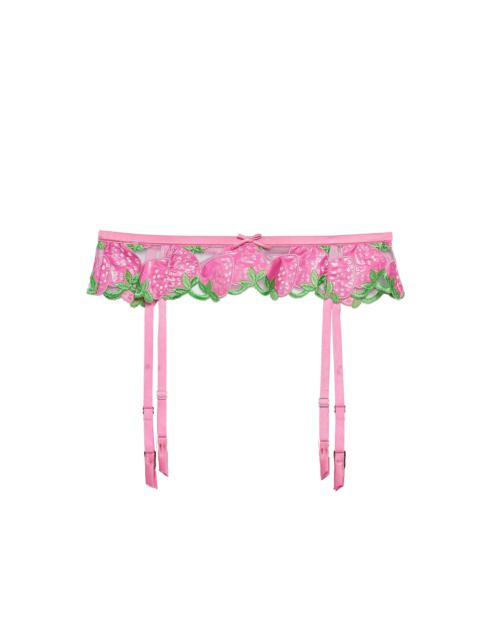 Wild Strawberry Garter Belt