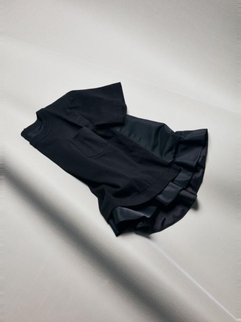 Nylon Twill x Cotton Jersey T-Shirt