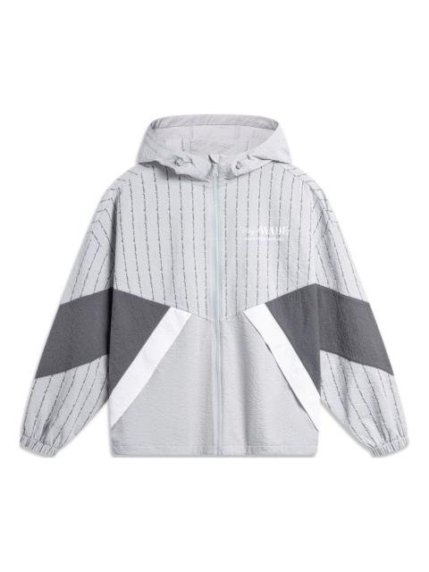Li-Ning Way Of Wade Graphic Windbreaker 'Grey White' AFDU399-6