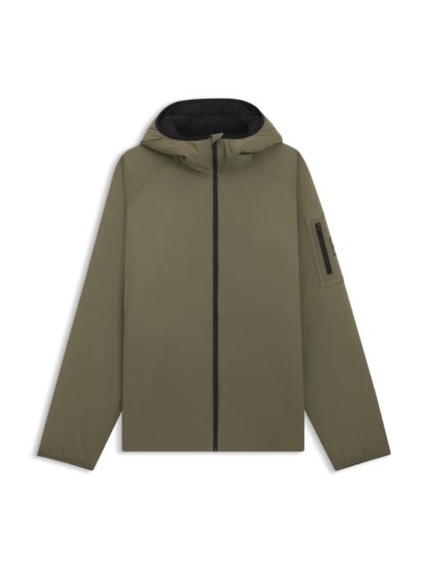ADJUSTABLE-HEM JACKET WITH WATER-REPELLENT FINISH