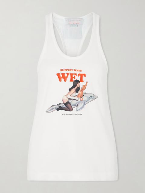 + Jeff Koons Printed Cotton-jersey Tank Top