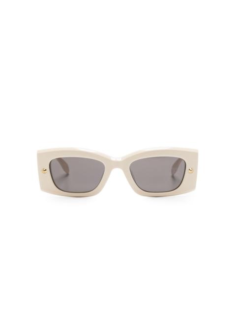 Spike Studs rectangle-frame glasses