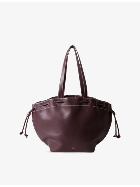 Sleek Leather Tote Shoulder Bag