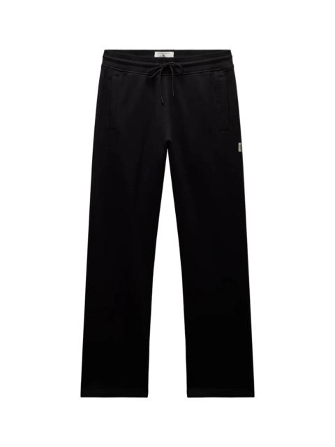 Brushed Fleece Straight Leg Standard Fit Sweatpant - Black