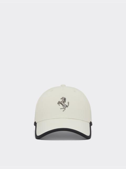 Baseball cap with metal Prancing Horse