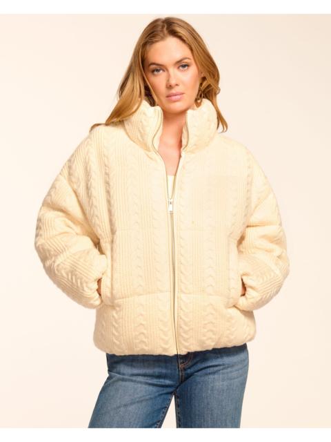 Eliana Cable Knit Puffer Coat