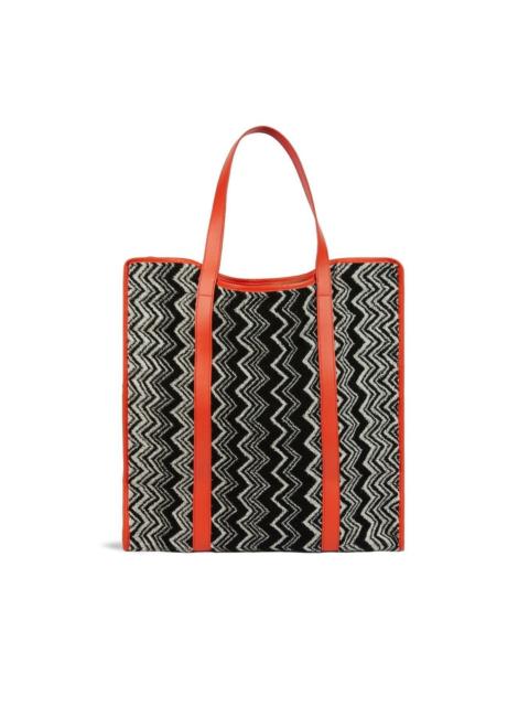 Keith zigzag-print tote bag
