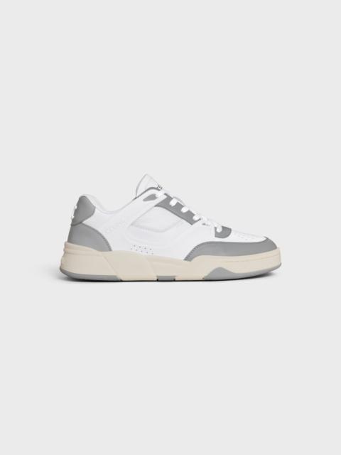 CELINE TRAINER CT-09 LOW LACE-UP SNEAKER IN CALFSKIN AND MESH
