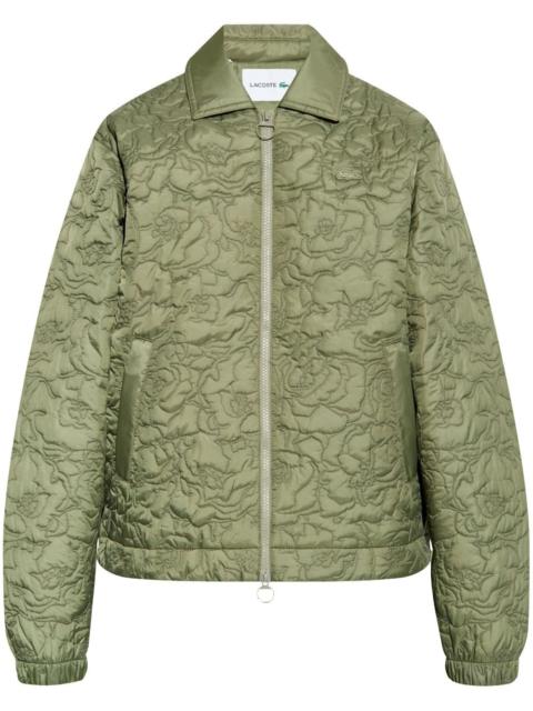 floral-quilted jacket