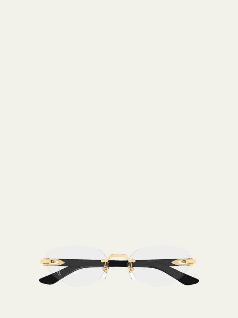 Cat-Eye Metal Optical Frames