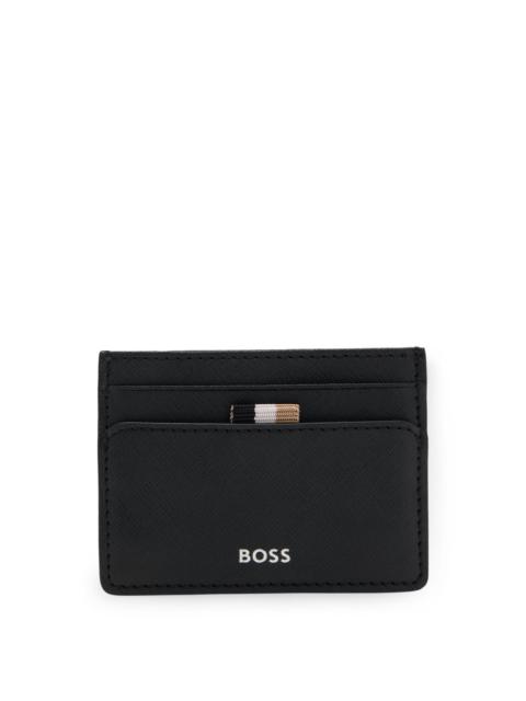 CARD HOLDER WITH FOIL-EMBOSSED LOGO