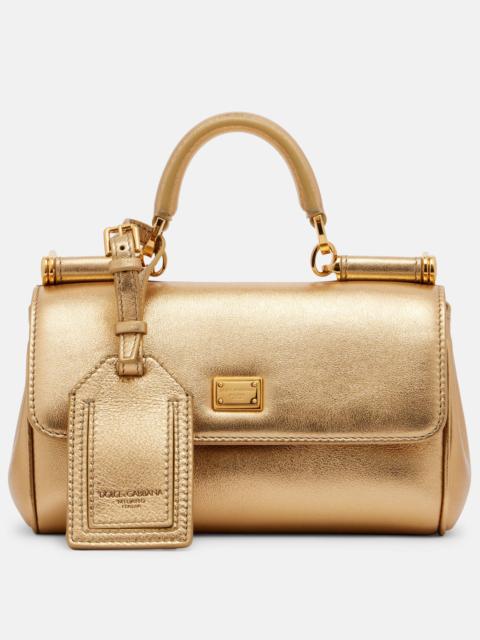 My Sicily metallic leather tote bag