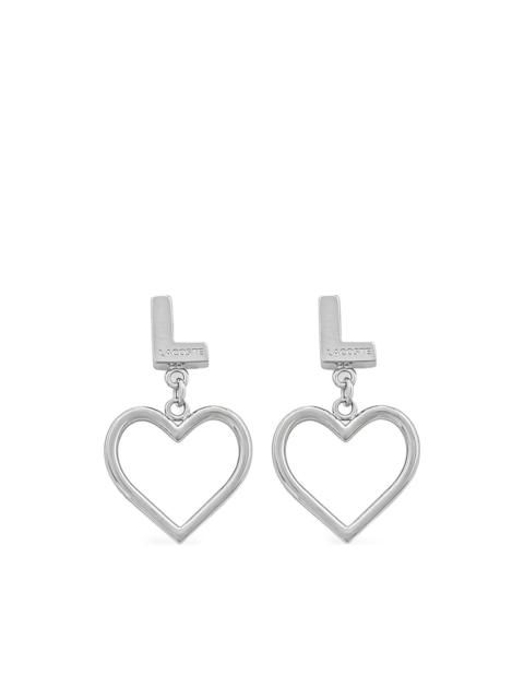 heart-logo earrings