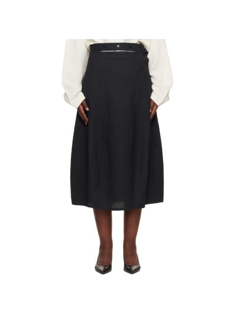 Black Orcha Midi Skirt