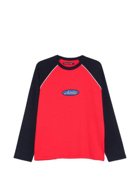 long-sleeve logo T-shirt