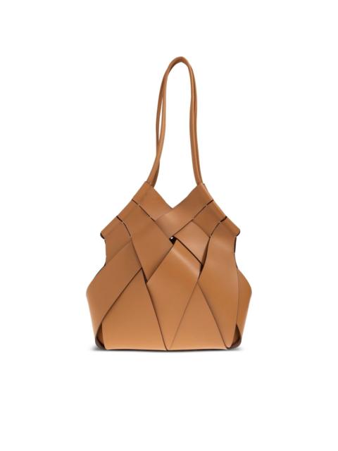 Charlotte woven leather tote bag