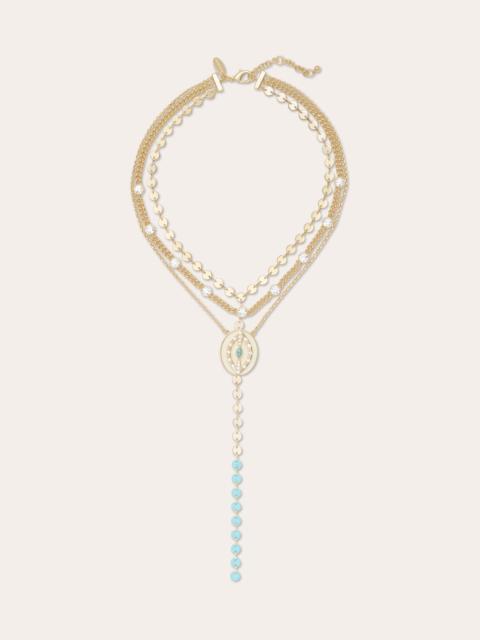 Saruti Enamel Layered Necklace