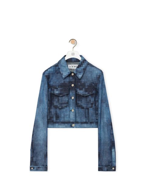 Loewe Pixelated jacket in denim | REVERSIBLE