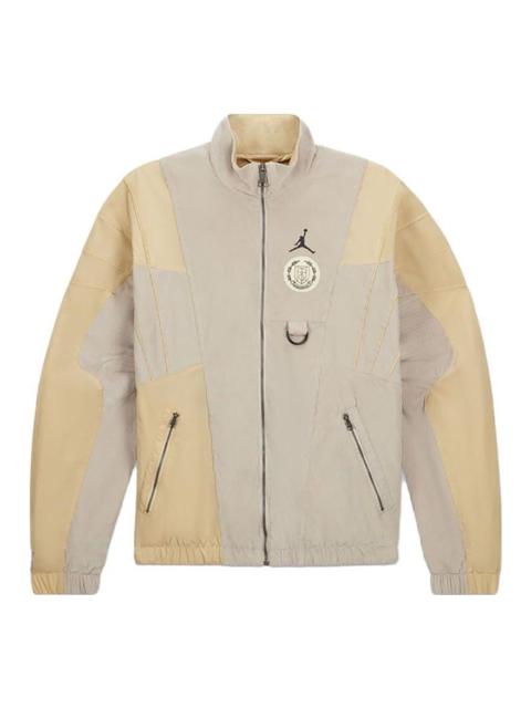 Air Jordan x HTG Crossover Contrast Color Stitching Logo Stand Collar Jacket Asia Edition DJ7976-236