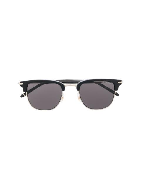 contrasting-bridge detail sunglasses